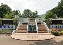 Walking controversy is heating up at Loyola Grounds in Vijayawada.