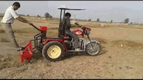 Bike tractor in Ongole