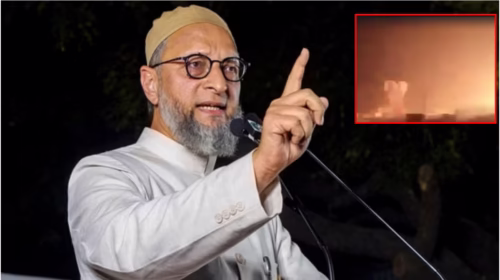 India has given a return gift - Asaduddin