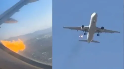 Major Aviation Scare in US: Engine Catches Fire Mid-Air, Flight Makes Safe Emergency Landing