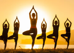 Hyderabad's Gachibowli Stadium Hosts Enthusiastic Yoga Day Event