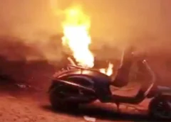 Electric Scooter Explodes in Kadapa: Elderly Woman Burnt to Death