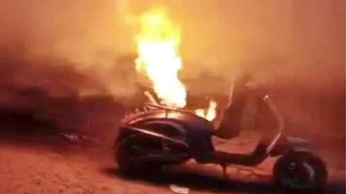 Electric Scooter Explodes in Kadapa: Elderly Woman Burnt to Death
