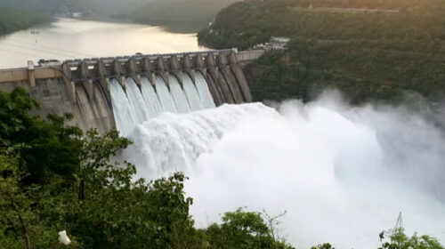 Srisailam Reservoir: Heavy Inflow of Floodwater