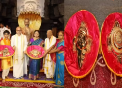 Tirumala Srivari Receives ₹2.4 Crore Gold Shankh Chakras as Offering