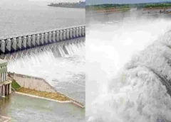 Floods are rising in the Krishna River due to heavy rains.