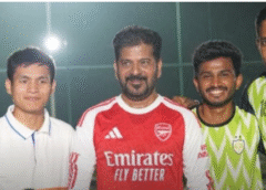 Revanth Reddy Football Practice