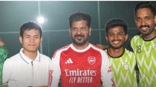 Revanth Reddy Football Practice