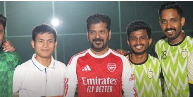 Revanth Reddy Football Practice